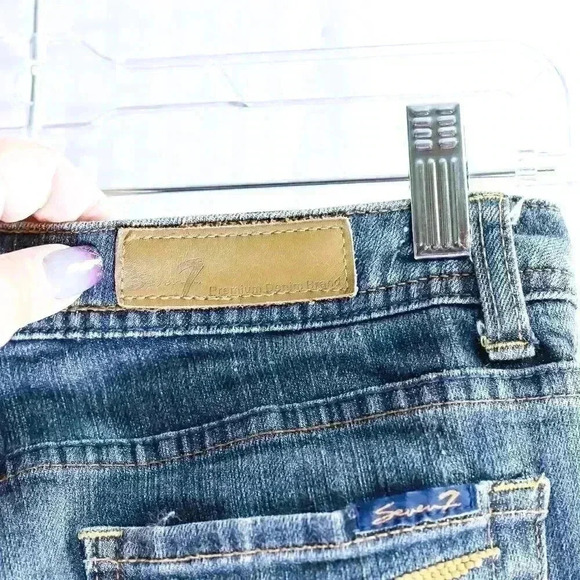 Seven Jeans Size 27 Classic Flare low rise - Picture 10 of 16